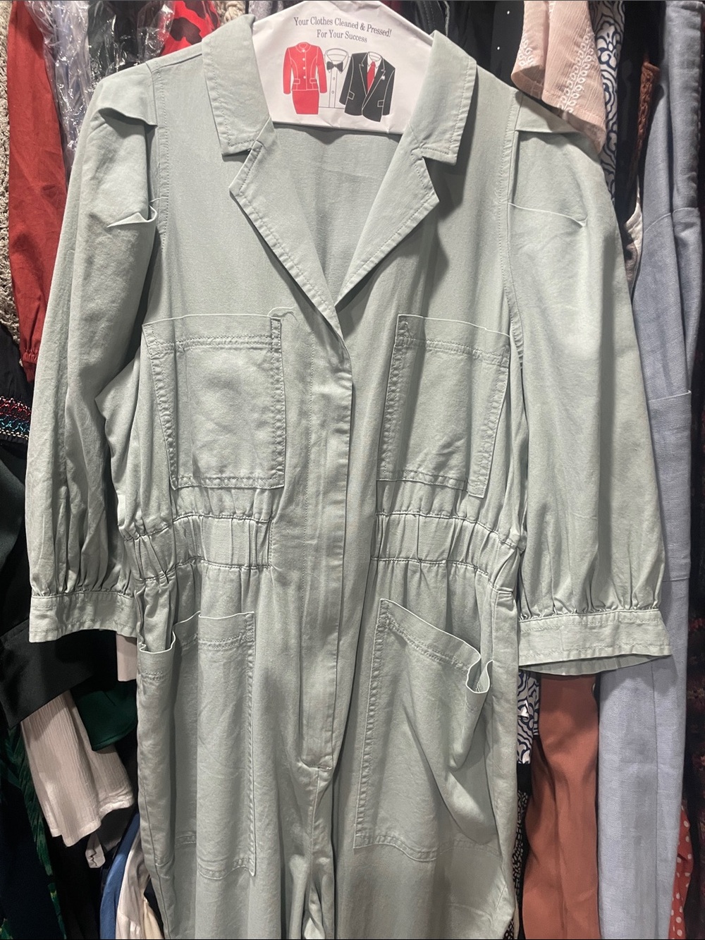 Universal Thread Light Sage Utility Jumpsuit